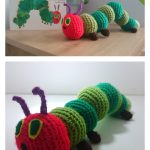 Hungry Caterpillar Inspired Soft Toy Free Crochet Pattern