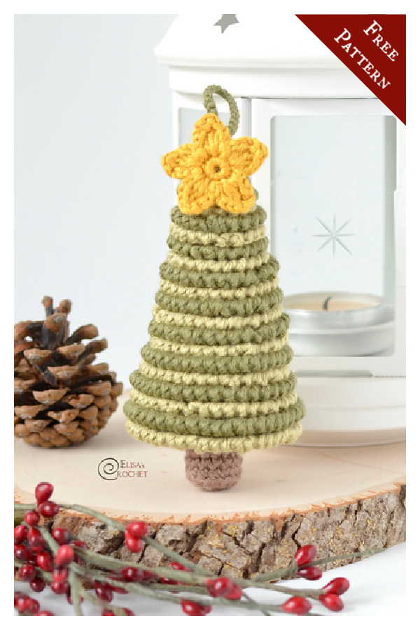 Little Christmas Tree with Pot Free Crochet Pattern