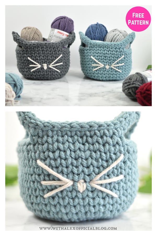 Purrfect Basket Free Crochet Pattern