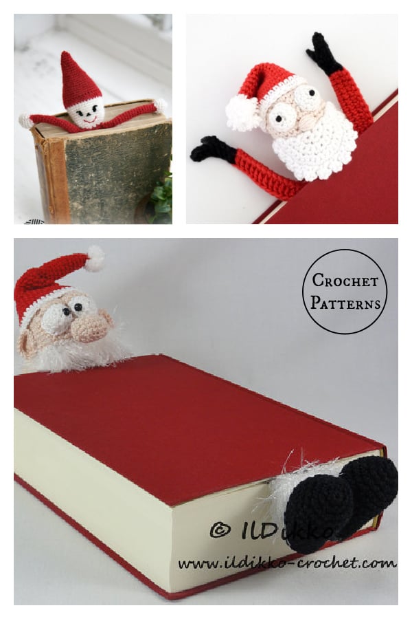 Santa Bookmark Crochet Patterns