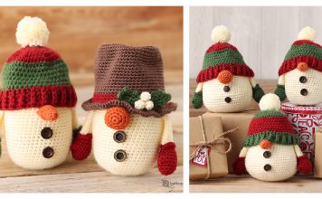 Snowman Gnome Free Crochet Pattern
