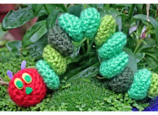 Very Hungry Caterpillar Free Crochet Pattern