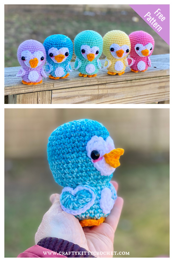 Amigurumi Hearty Penguin Free Crochet Pattern