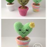 Cactus Heart Amigurumi Free Crochet Pattern and Video Tutorial