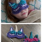 Child’s Unicorn Sleep Mask Free Crochet Pattern