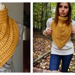 Ebb Tide Kerchief Cowl Free Crochet Pattern