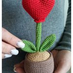 Heart Flower Amigurumi Crochet Pattern