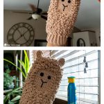 Llama Dusting Mitt Free Crochet Pattern