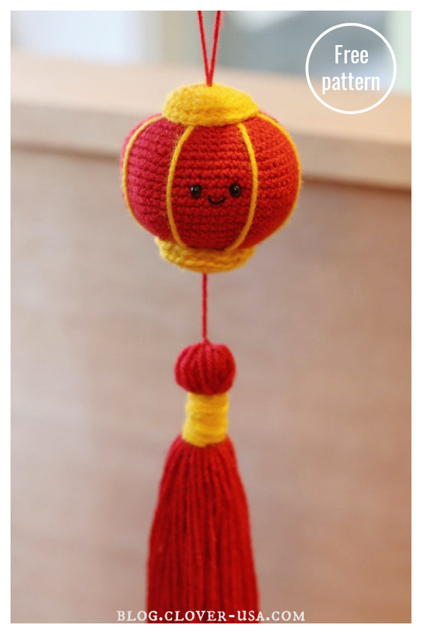 Lunar New Year Lantern Amigurumi Free Crochet Pattern
