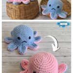 No Sewing Reversible Octopus Free Crochet Pattern and Video Tutorial