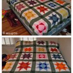 Patchwork Stars Blanket Free Crochet Pattern