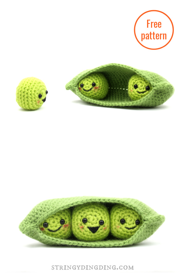 Peas in a Pod Food Friends Free Crochet Pattern