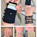 Petite Pocket Wrist Wallet Free Crochet Pattern and Video Tutorial