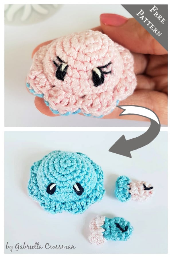 Reversible Mini Octopus Free Crochet Pattern