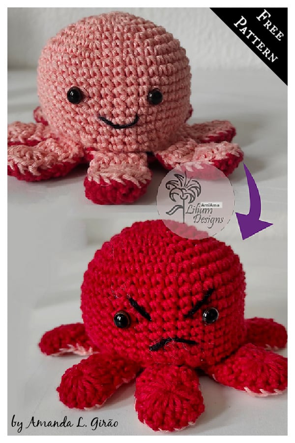 Reversible Octopus Free Crochet Pattern