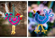 Rooster Ornament Free Crochet Pattern