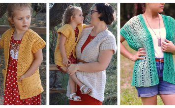 Short Sleeve Cardigan Free Crochet Pattern