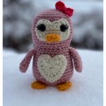 Valentine Penguin Amigurumi Free Crochet Pattern