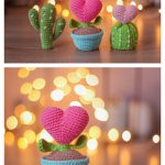 Valentines Day Heart Flower in a Pot Amigurumi Crochet Pattern