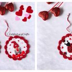 Valentine’s Day Ornaments Free Crochet Pattern