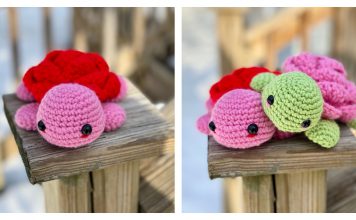 Amigurumi Rosy Turtle Free Crochet Pattern