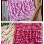 Breast Cancer Dishcloth Crochet Patterns