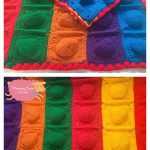 Bubble Burst Rainbow Blanket Free Crochet Pattern