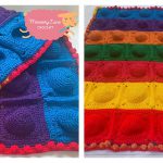 Bubble Burst Rainbow Blanket Crochet Pattern