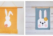 Bunny Wall Hanging Free Crochet Pattern