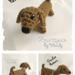 Dachshund Dog Chap stick Lip Balm Holder Crochet Pattern