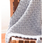 Diagonal Basket Weave Throw Blanket Free Crochet Pattern and Video Tutorial