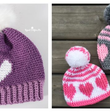 Heart Love Hat Crochet Pattern