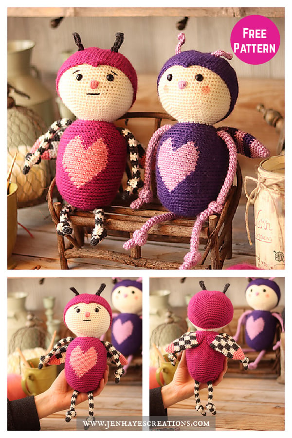 Love Bug Amigurumi Free Crochet Pattern