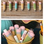 Pencil Chapstick Holder and Keychain Free Crochet Pattern