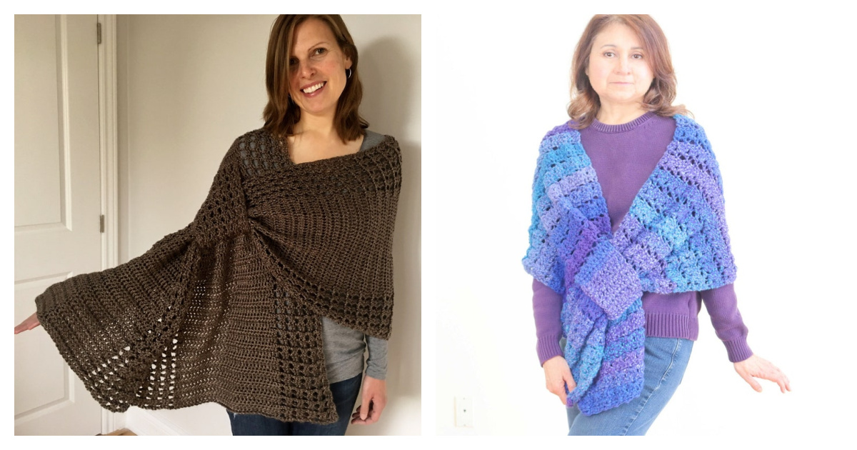 Pull Through Wrap Free Crochet Pattern
