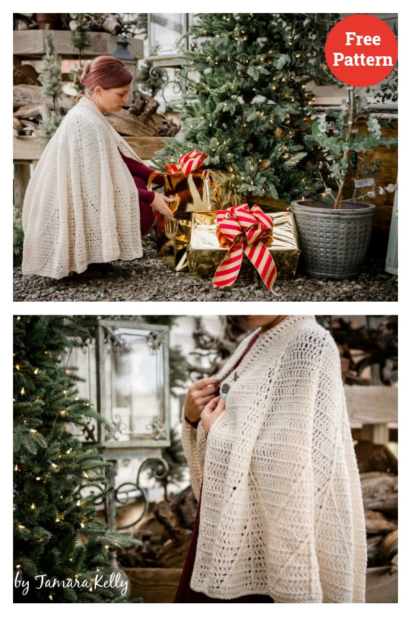 Snow Charming Cape Free Crochet Pattern