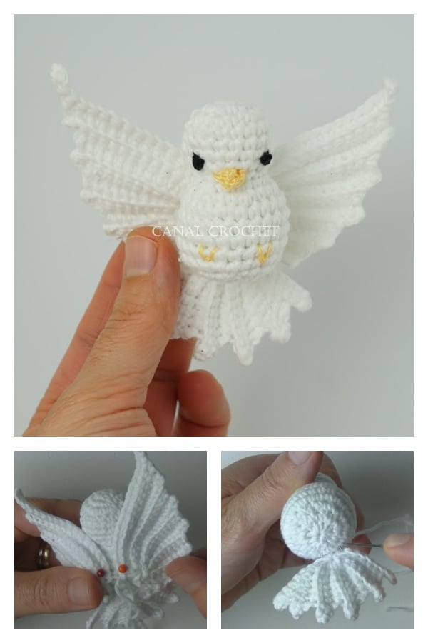 Amigurumi Peace Dove Free Crochet Pattern