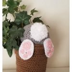 Bunny Bum Flower Pot Free Crochet Pattern