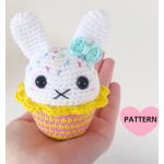 Bunny Cupcake Amigurmi Crochet Pattern