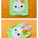 Bunny Granny Square Free Crochet Pattern