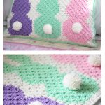 C2C Bunny Pillow Free Crochet Pattern