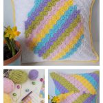 C2C Easter Egg Cushion Free Crochet Pattern