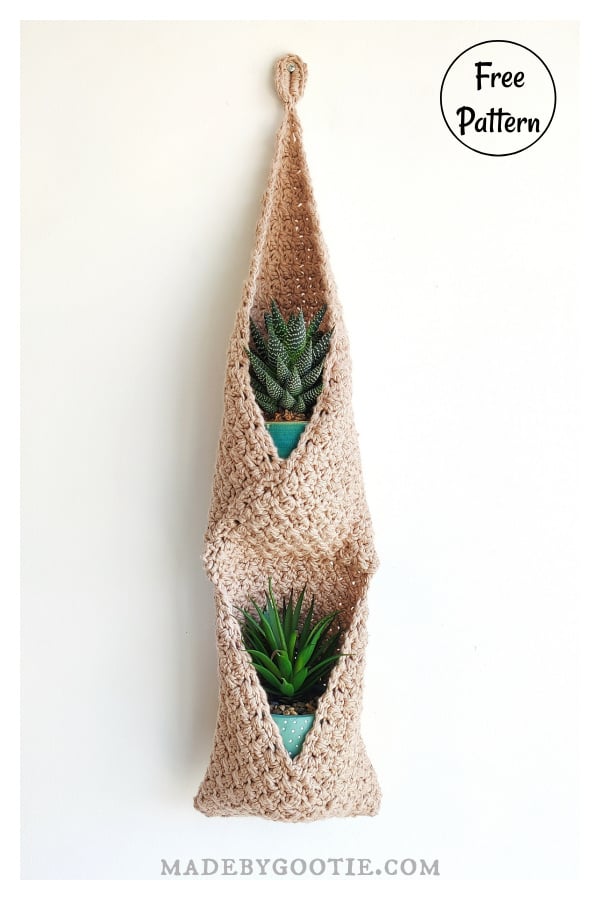 Double Hanging Basket Free Crochet Pattern