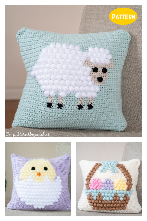 Easter Pillow Crochet Patterns 