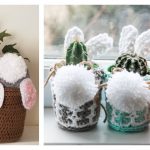 Easter Plant Pot Cover Free Crochet Patterns