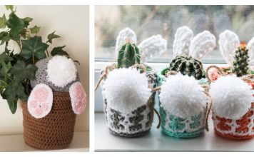 Easter Plant Pot Cover Free Crochet Patterns