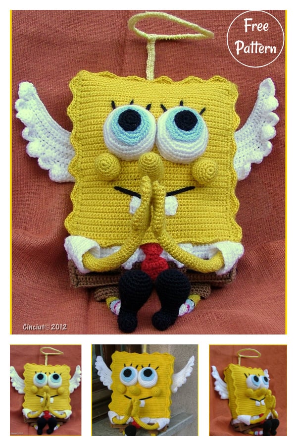 Bob the Square Sponge Hat Free Crochet Pattern