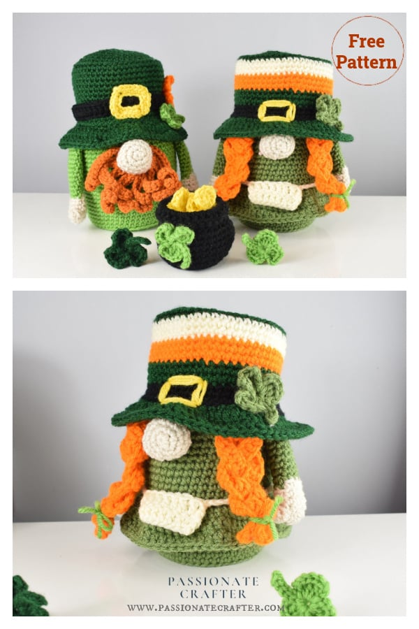 Leprechaun gnome Free Crochet Pattern