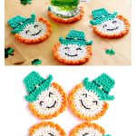 Luck of the Irish Coasters Free Crochet Pattern