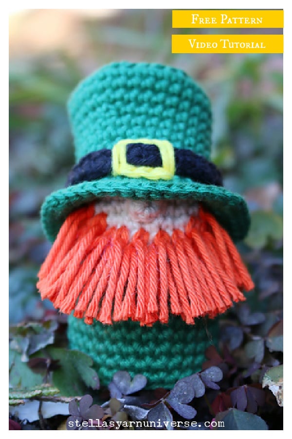 Lucky Leprechaun Amigurumi Free Crochet Pattern and Video Tutorial